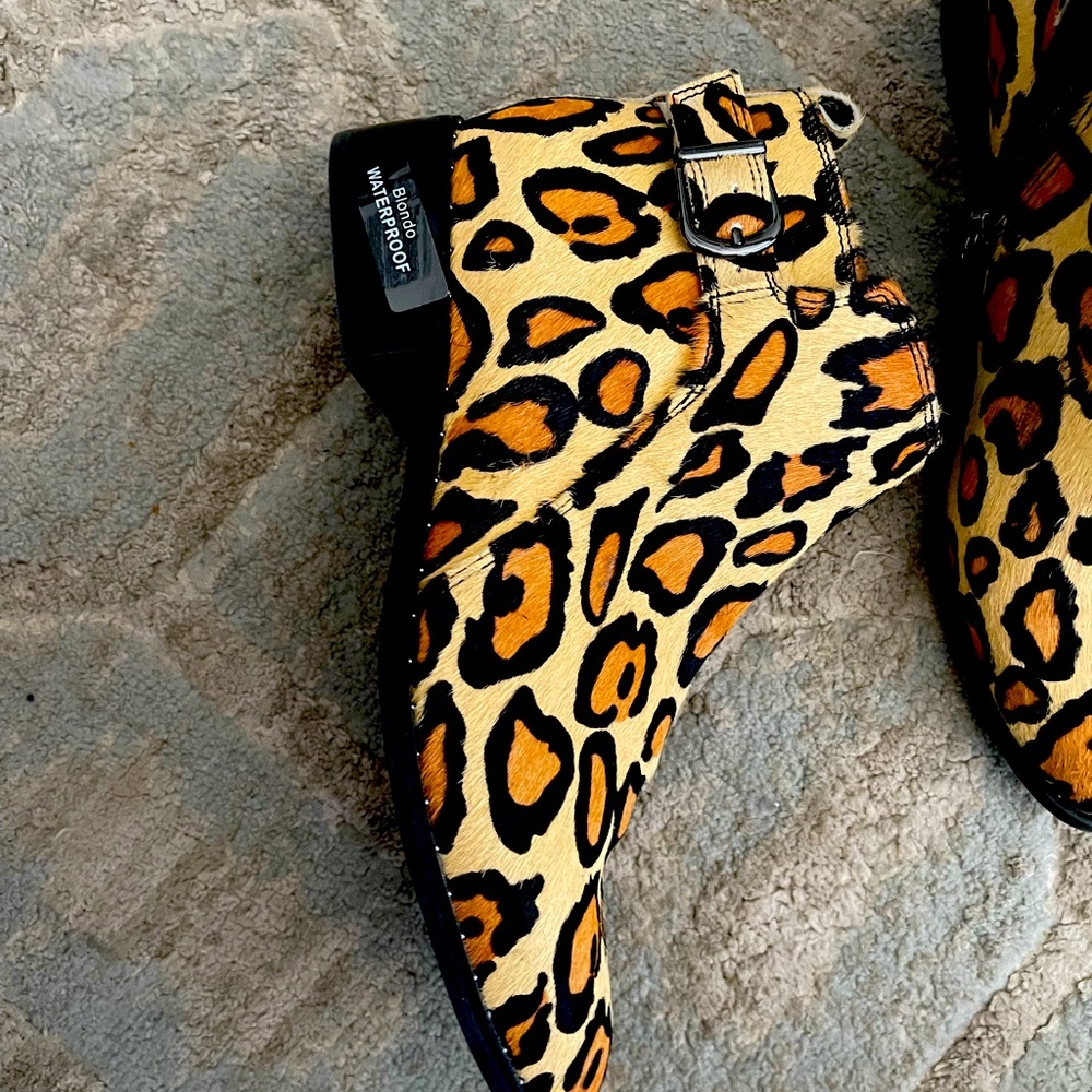 Leopard Print Booties Blondo 8.5